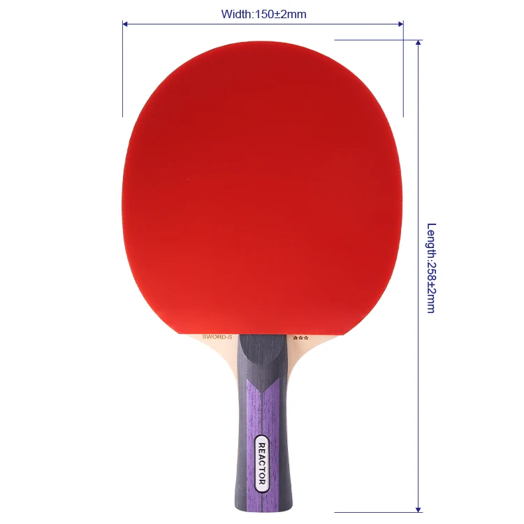 Portable Table Tennis Paddles Outdoor table tennis racket Control All-round suit for Middle-level player