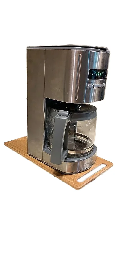 Rolling Appliance Tray for Countertop with Wheels, Slides Easily from under the Cabinet Sliding Tray for your Coffee Make