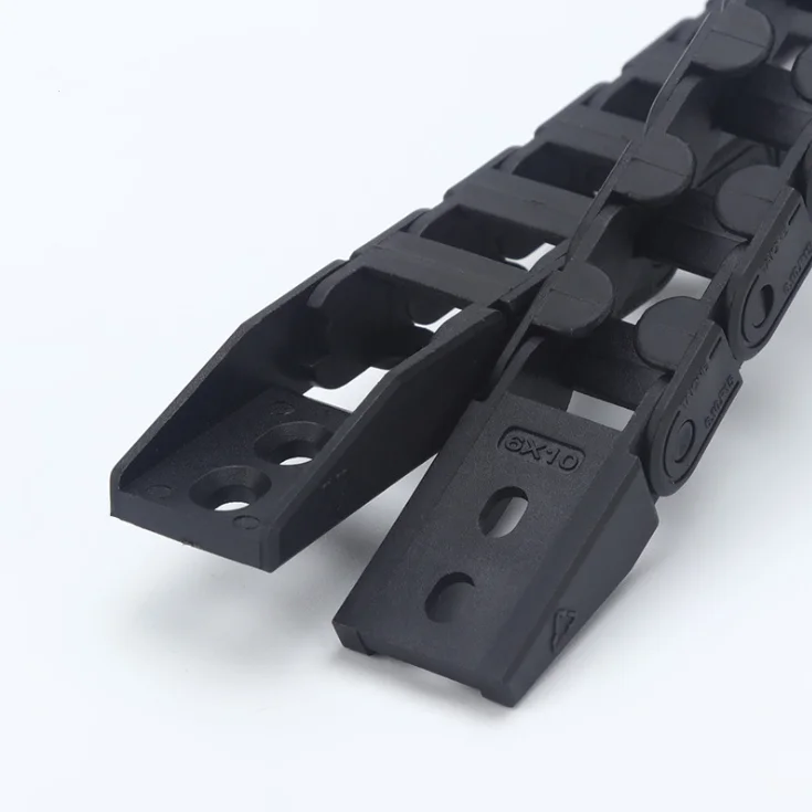 
T6 series Mini size 6*10 mm plastic cable wire carrier nylon PA66 drag chain for CNC machine 