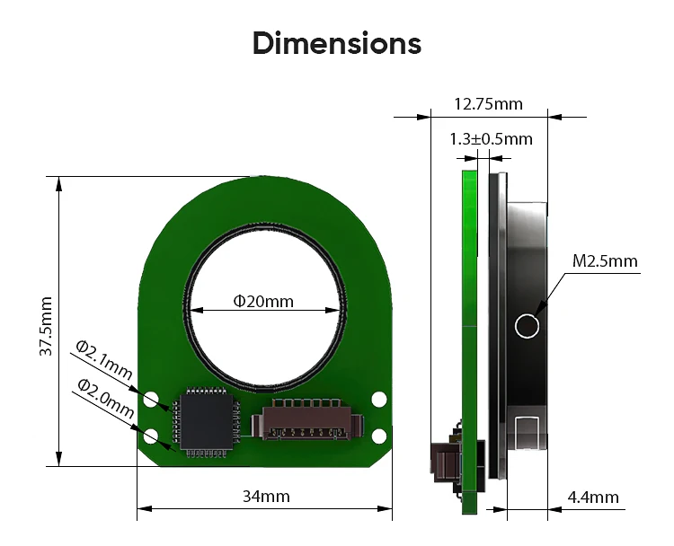 Ультратонкий поворотный кодер многоповоротный абсолютный Магнитный цены