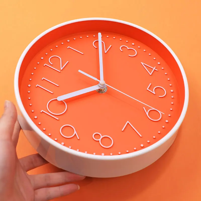 Hot Sale Home Decoration kids Digital 8inch Plastic 3D  desk table clock  for Living Room