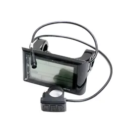 36/48V Electric Bicycle Computer E Bike LCD Display Speedometer Electric Bike Sensor Meter Watch Monitor Waterproof Connector