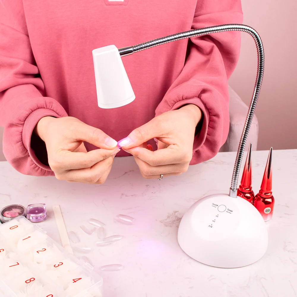 Home Use Portable Rechargeable  Wireless UV Led Lamp Finger Tip Flexible Desk Table Nail Lamp