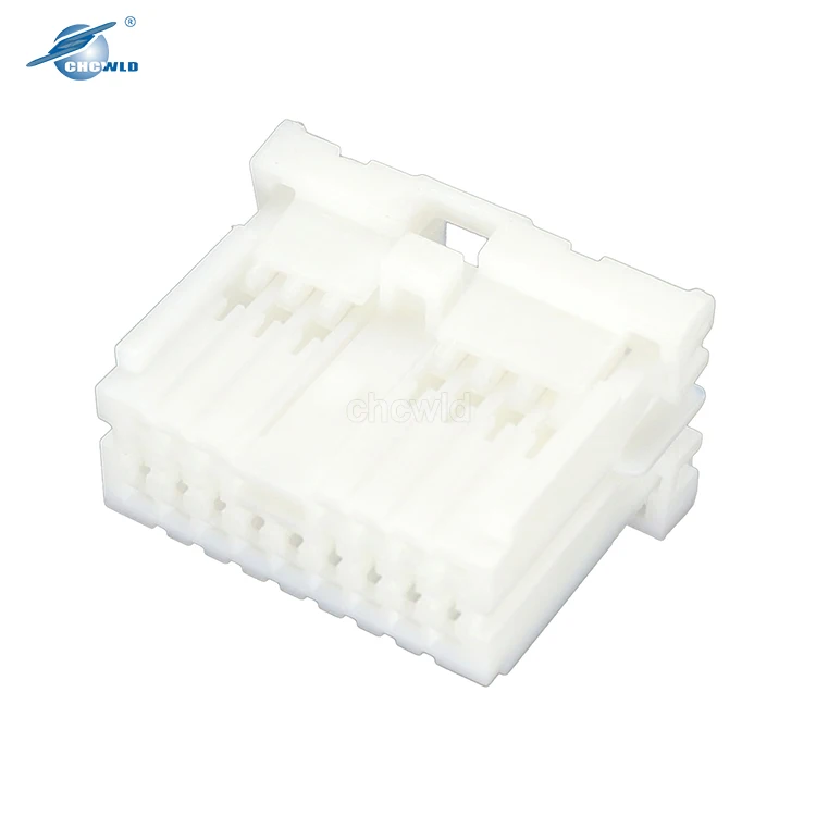 16 Pin Automobile Male White Connector plug Wire harness Housing Micro jst plug Connector 653019