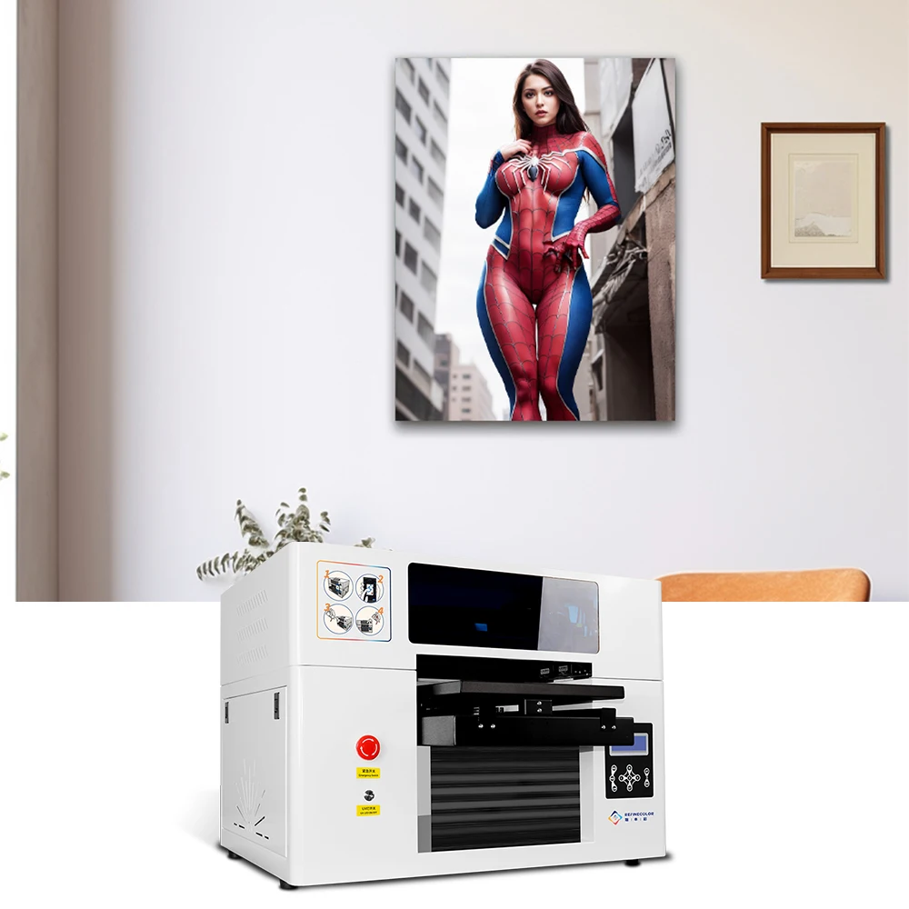Цифровой печатный магазин машин УФ планшетный принтер a3 фотопринтеры с цилиндрической печатью