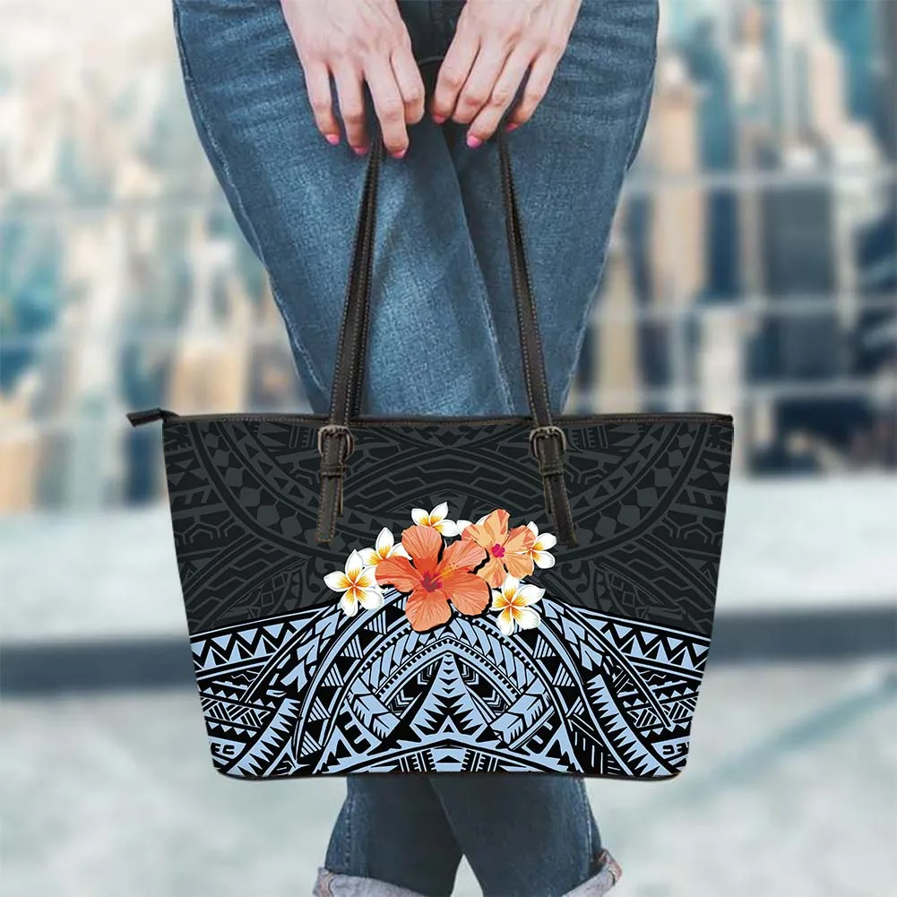 Custom Logo Print Women Pu Leather Large Purse Fashion Large Capacity Tote Bags Wholesale Designer High Quality Handbags MOQ1