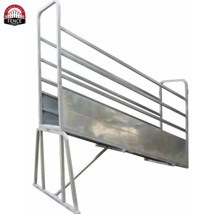 Stationary Portable Cattle Sheep Loading Ramp Chute