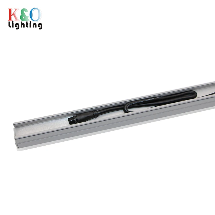 Nordic Outdoor Use Rgb Stainless Steel Led Linear Wall Acrylic Facade  Light Bar Linear Ip65 Dmx