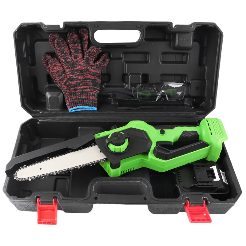 Electric Saw Cordless  8-inch Electric Chainsaw Hot Selling Mini Woodworking Battery Cordless Start Electric Chain Saw Machine