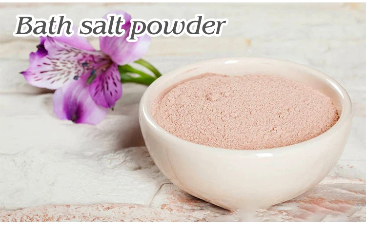 Body Pure Vegan Mineral Private Label Spa Organic Floral Jar Bath Salts Salt Organic Shimmer Natural Crystal Gift 50G