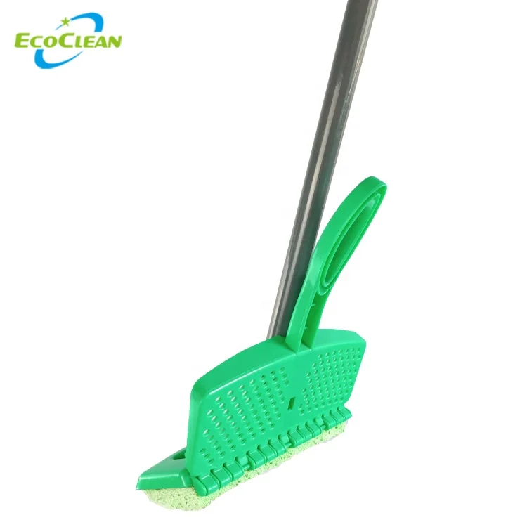 EcoClean Super Water Absorbing  plastic Squeegee Cellulose Sponge  Mop with squeezer refill head
