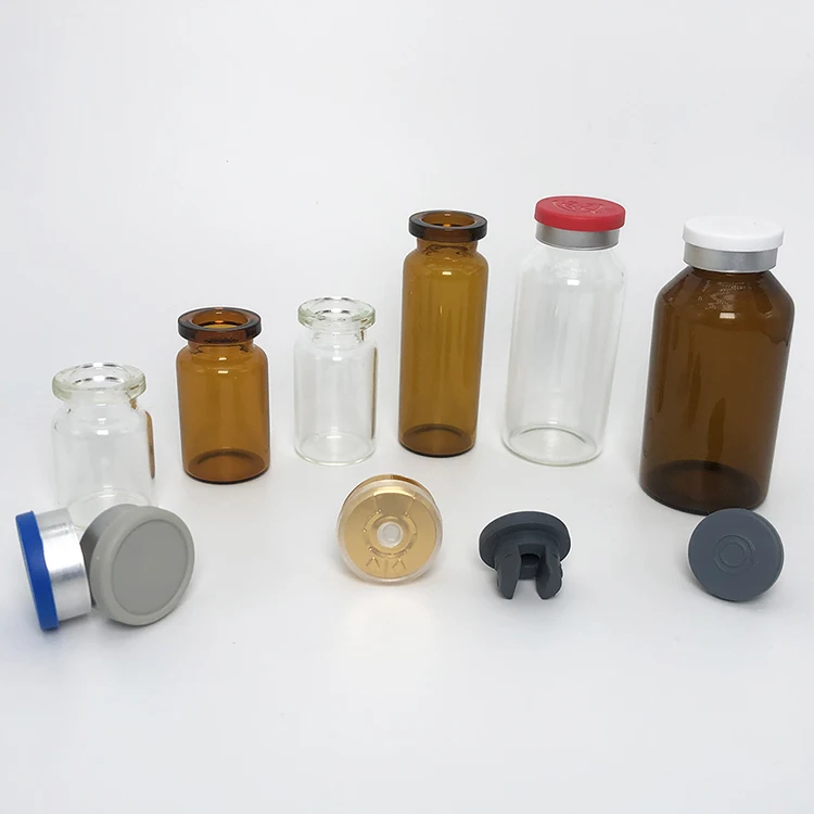 Cheap low neutral borosilicate glass bottle  glass tubular vial injection glass vial