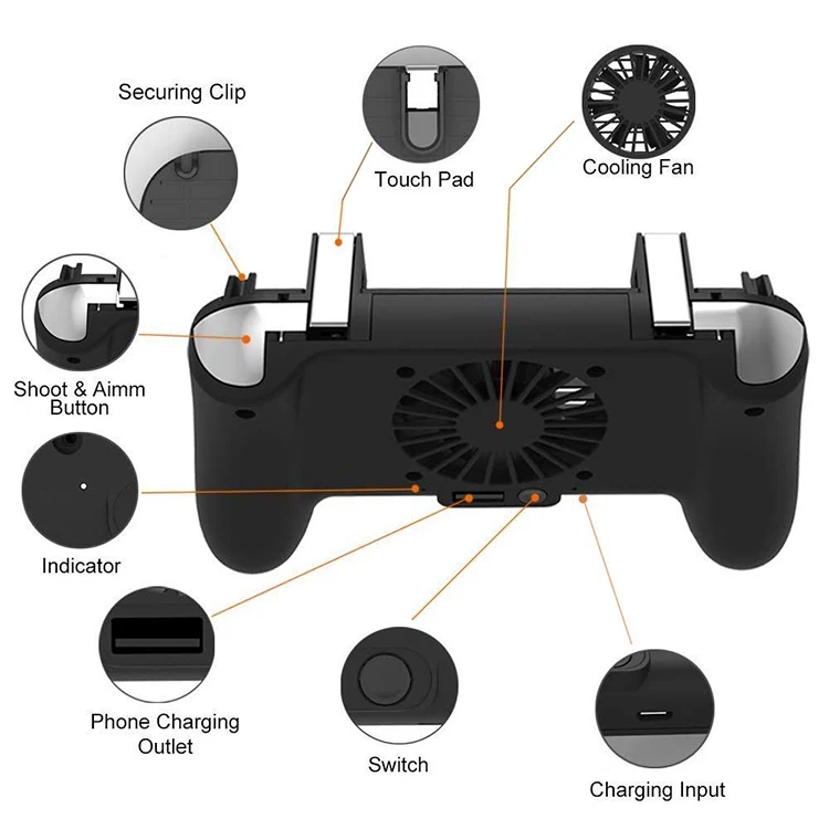 Брелок для мобильного триггера игровой контроллер кошелек геймпад iPhone android scuff