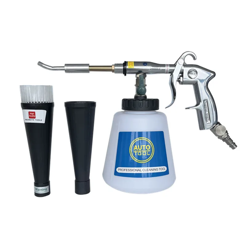 Tornado Interior Cleaning Gun Car Wash Detailing Air Blow Dust Spray Gun Tornado Tool Foam Gun with Rotational Bearing