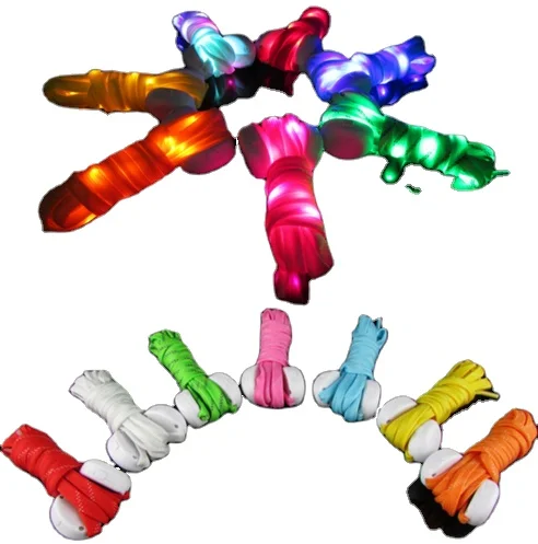 Cool Fashion Light up LED Shoelaces Flash Party Skating Glowing Shoe Laces for Boys Girls shoelace glow (60662227562)