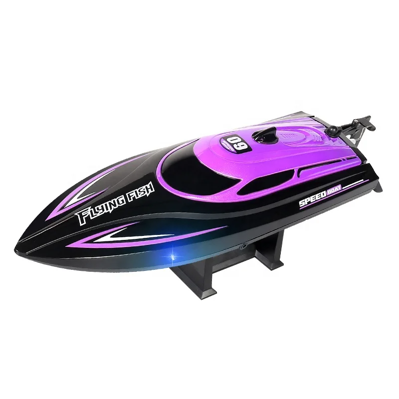 RC ship spe RC Racing Boat Yacht Strong Power 2.4G 20KM/H Self-Righting Speed Boat with LED Light