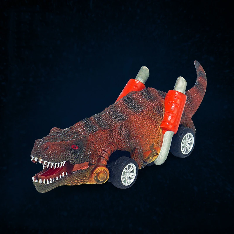 Wholesale Back Animal Vehicles Kids Dinosaur Model Mini Toy Car Mini Dinosaur Pull Back Friction Dinosaur Car Toy