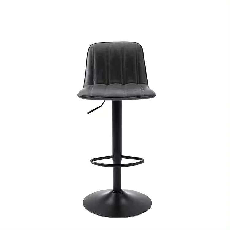 Wholesale Nordic Swivel Counter Height Adjustable Leather Bar Stool Chairs