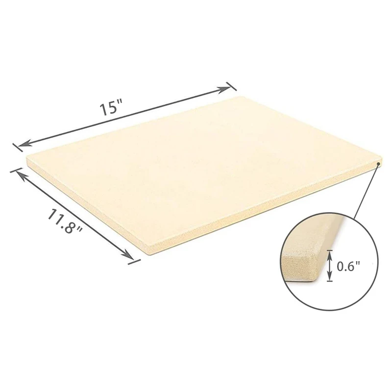 Different Specifications Pizza Oven Stone Ceramic Durable Cordierite Grill Pizza Cooking Grill Pizza Stone For Oven And Grill