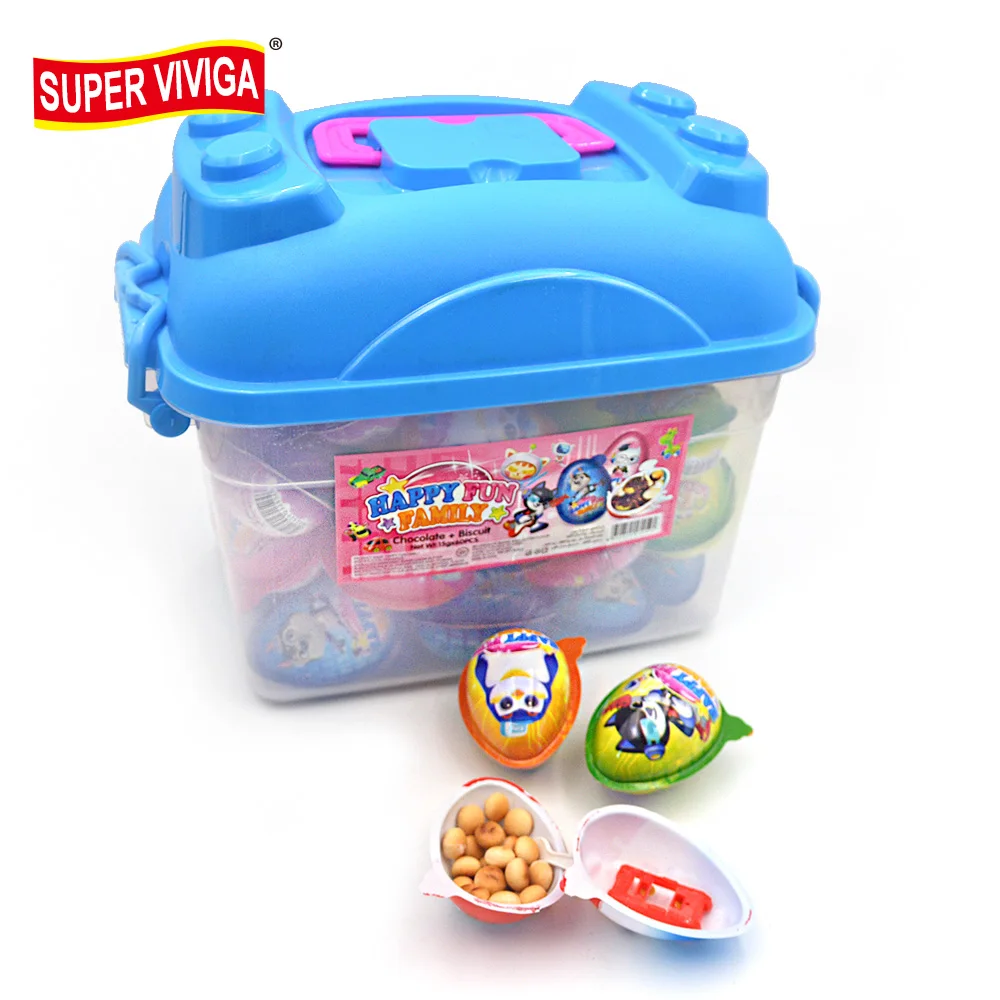 Custom Wholesale Funny Snack Food Cheap Surprise Chocolate Egg with Toy