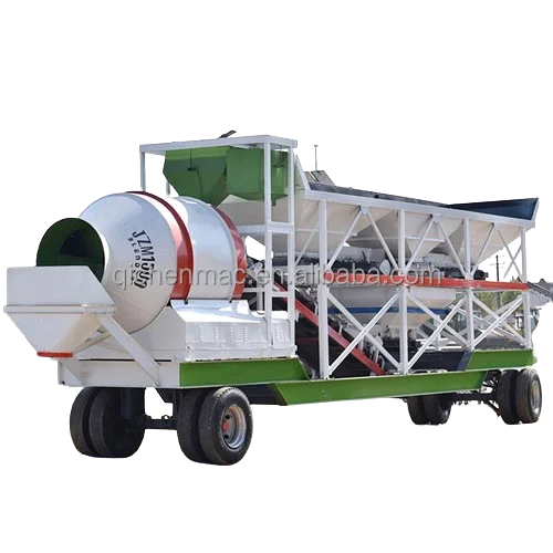 JZ drum mixer Concrete batching plant trade YHZS35 concrete batching plant for sale