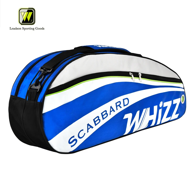 Вместительная Высококачественная сумка для теннисных ракеток whizz, доступно oem, спортивная сумка для ракеток для бадминтона