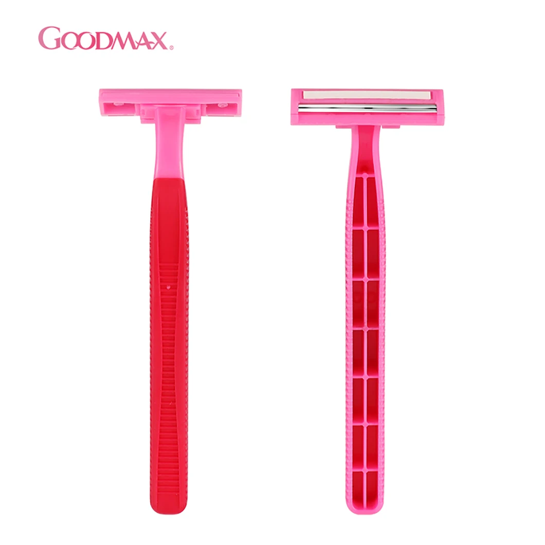 Manufacturer Wholesale Ladies Stainless Steel Twin Blade Disposable Shaving Safety Razor Hair Remover Trimmer Shaver Razor