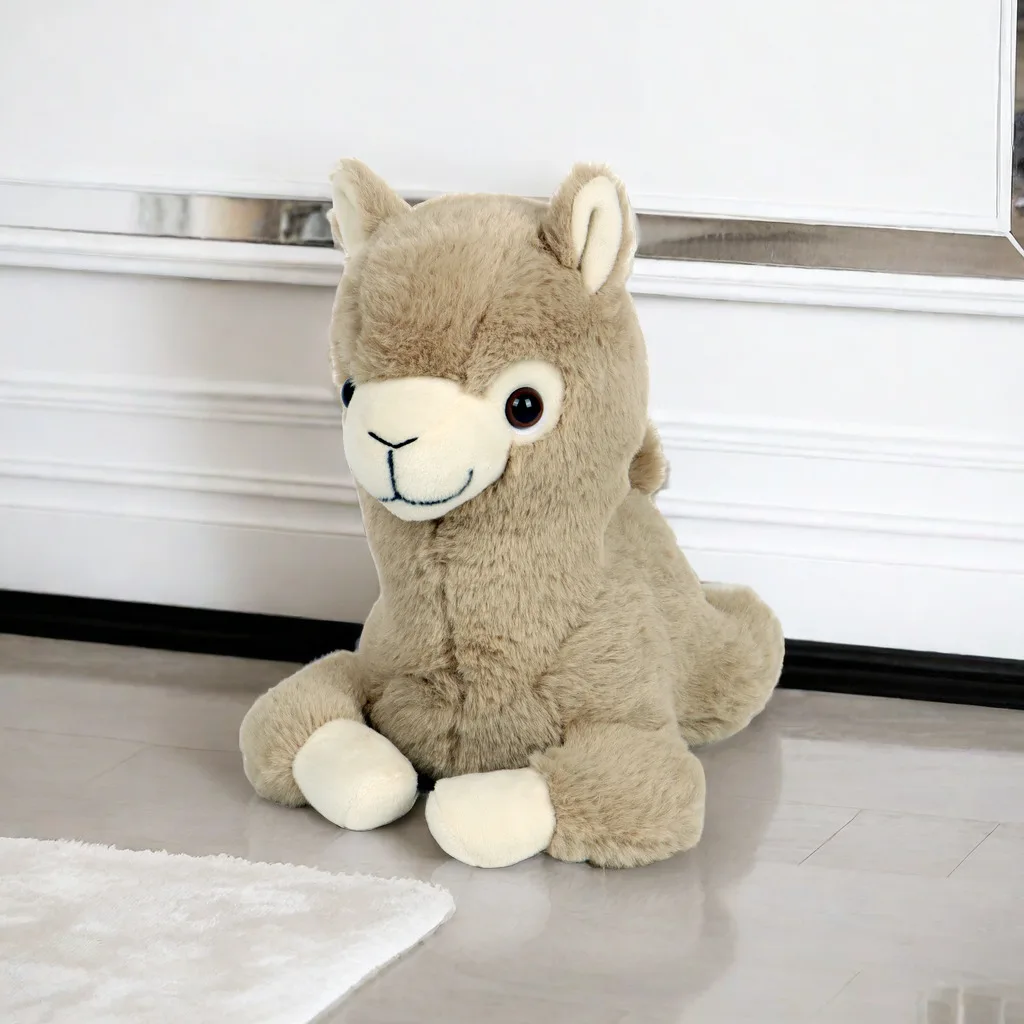 100% corn cotton more safer soft kawaii cute plushie peluche animal alpaca doll throw pillow stuffed alpaca plush toy