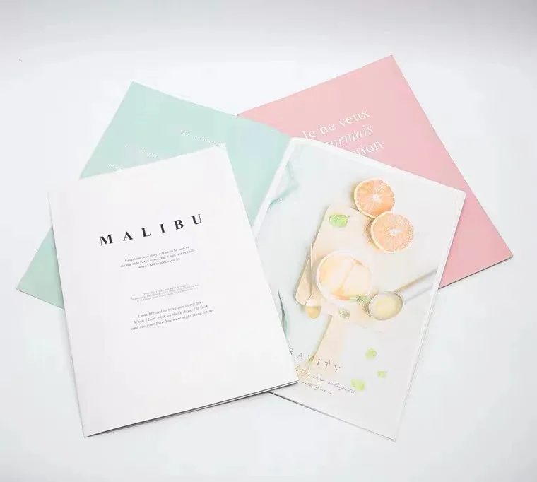 Cheap Quality Wholesale Color Design Offset Saddle Stitch Bind Booklet Book Brochure Custom Catalogue Catalog Print Service