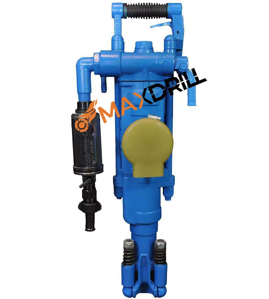 Portable Jack Hammer Rock Drill YT27 Air-leg Rock Drill for small hole drilling, mining, quarrying, tunneling, construction