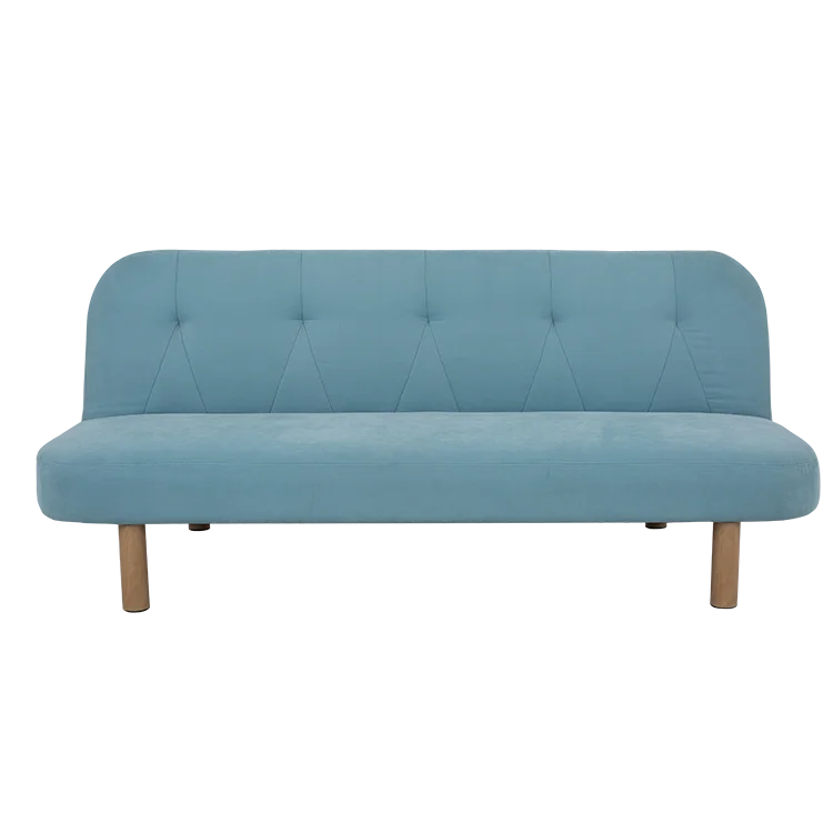 Nisco Promotional Futon, Convertible Sofa Bed and Couch, Skype Blue Velvet