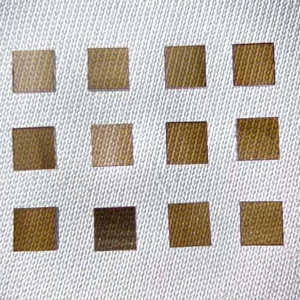 Thermal Management 3X3 Mm Raw Plate Material Gold Coated Diamond Substrate Diamond Chips
