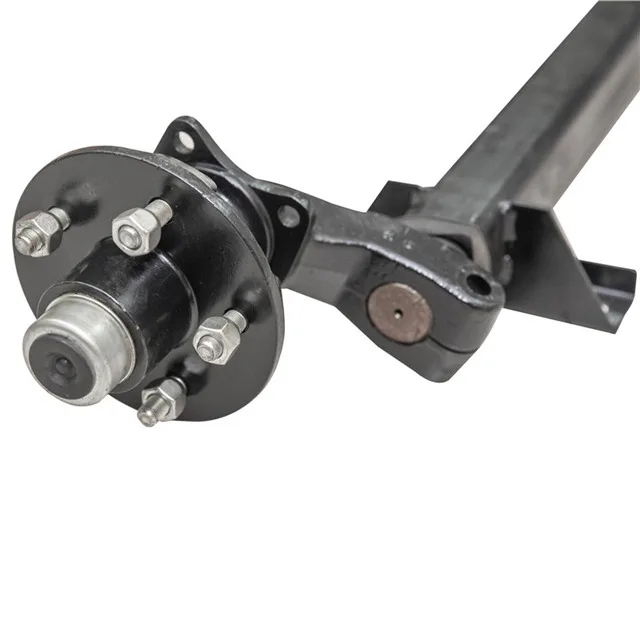 3.5 K China Factory Rubber Torsion Axle Semi Trailer Suspension Parts Hub Axle  Assembly