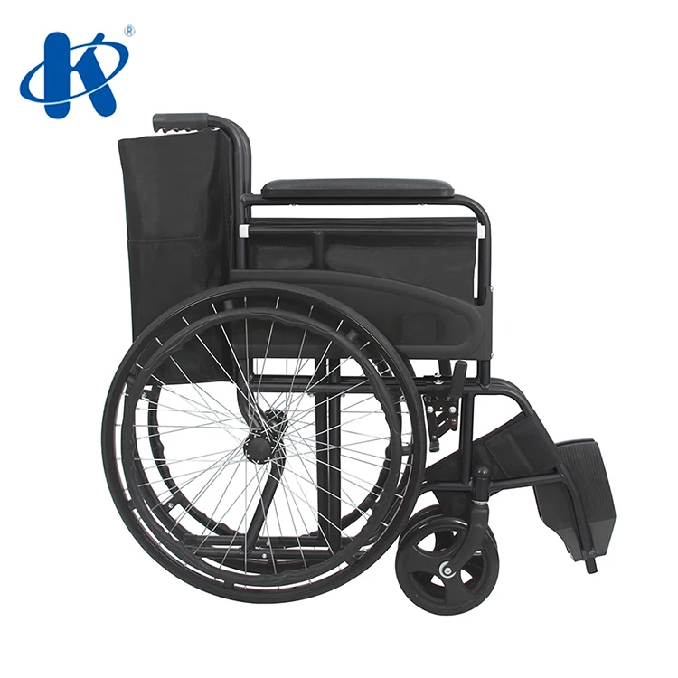  Kaiyang KY875-A стандарта эконом-стальное складное кресло-каталка с ручным приводом стальная стандартные больничные дешевые коляски для