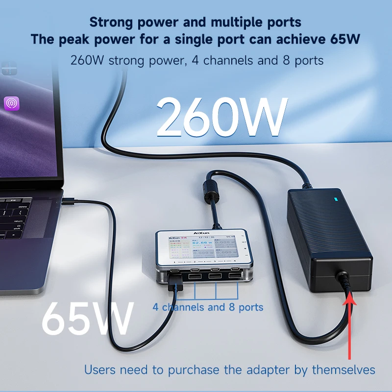 AIXUN PF26 Strong Reinforcement Power Multi-port Intelligent Energy Saving Compatible with a Variety of Fast Charging Humanized