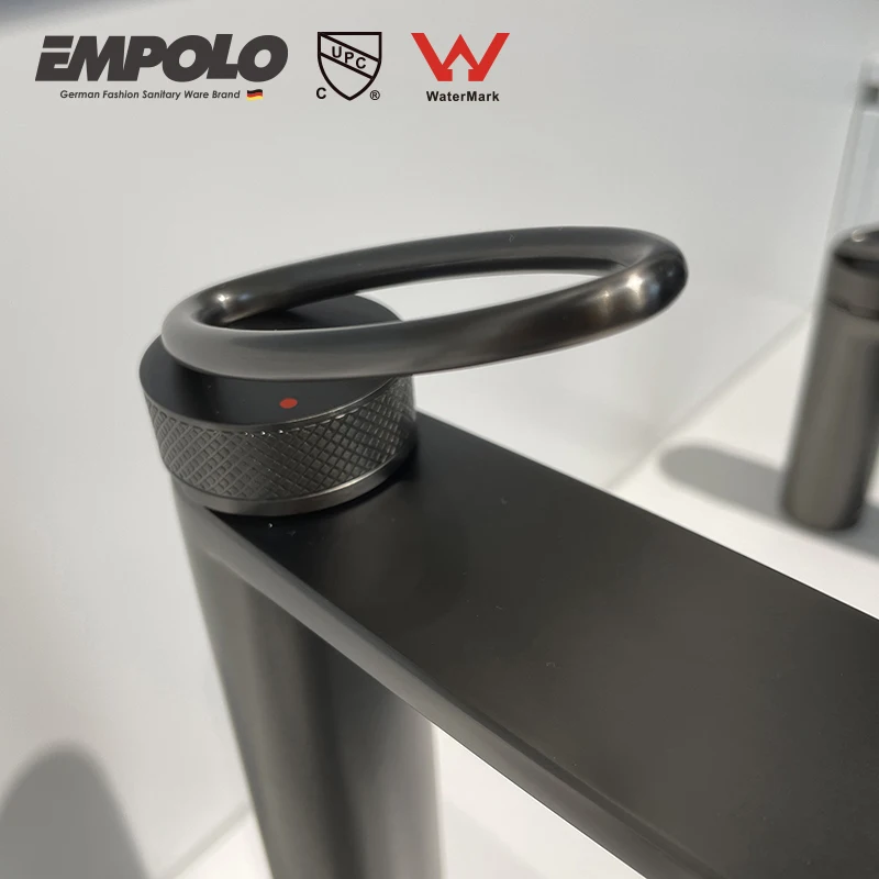 Empolo water saving gun metal copper bathroom kaiping faucet hotel wc faucets, mixers & taps Hot and cold water tap mixers