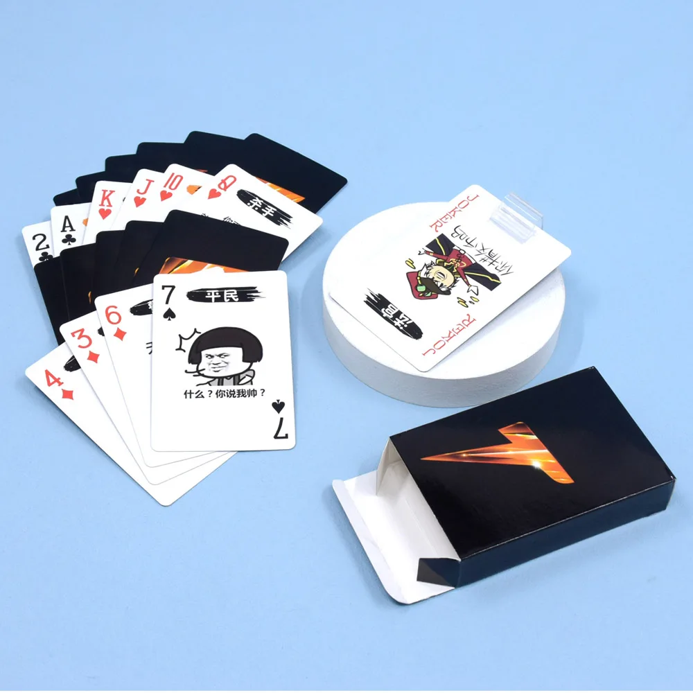 Plastic Advertising Poker Oem Custom Play Card