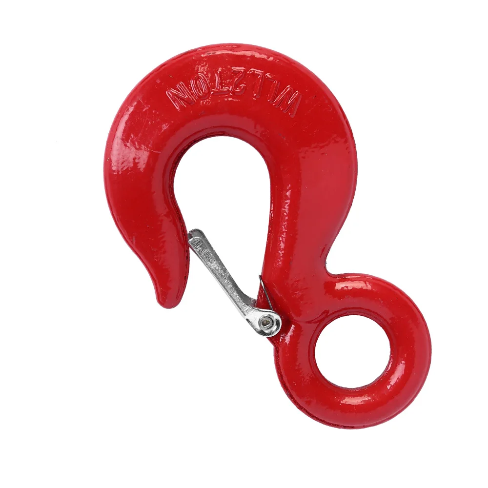 NS High Tensile Alloy Steel Eye foundry 3T crane Hook Large Opening Eye Forged Chain Foundry Hook With Flat