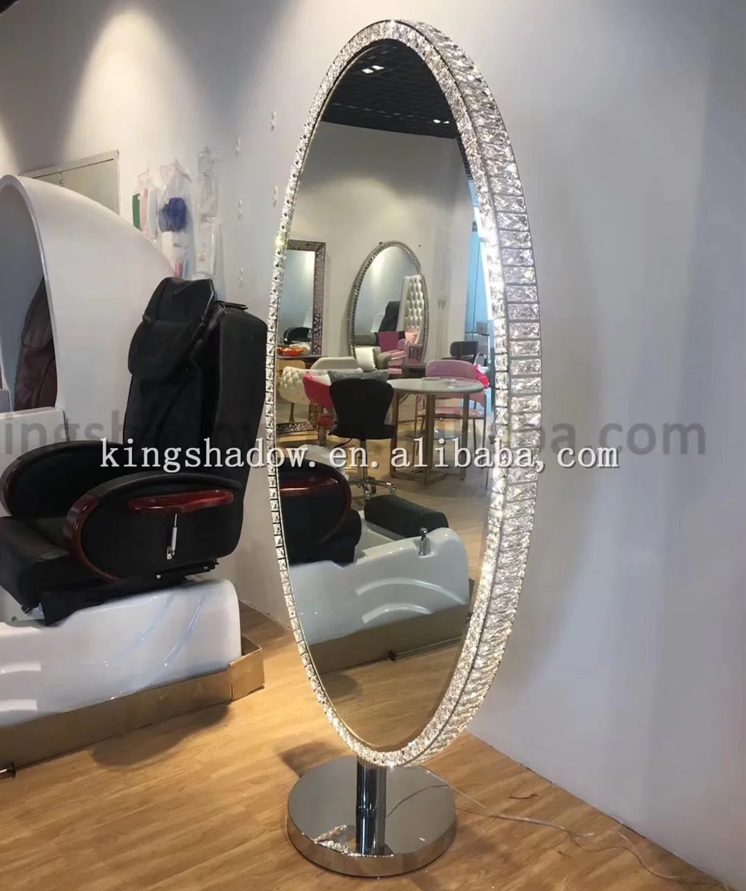 salon hair equipment double sided mirror stationmake up styling stations hair salon mirrors
