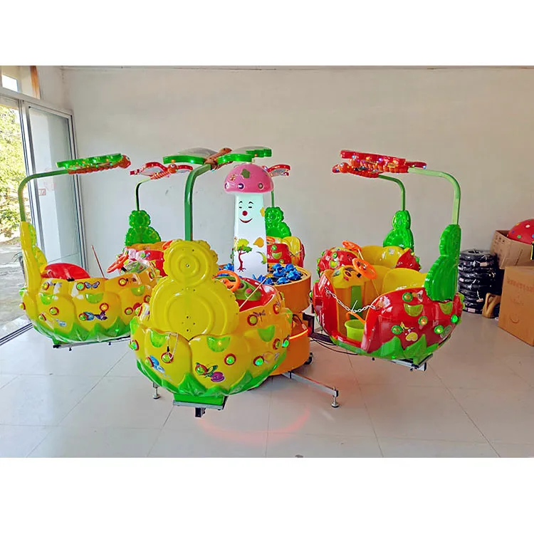 Wholesale luxury mini outdoor playground kids carousel merry go round for kids