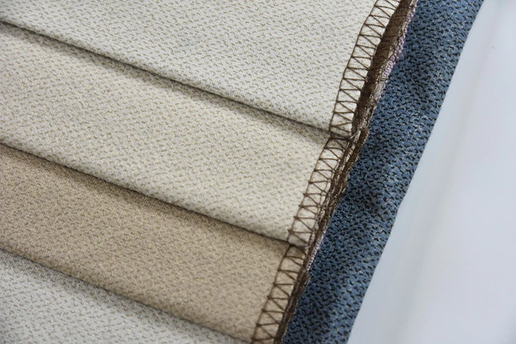 Keqiao home textiles 100 polyester tricot suede bronzed fabric for seats