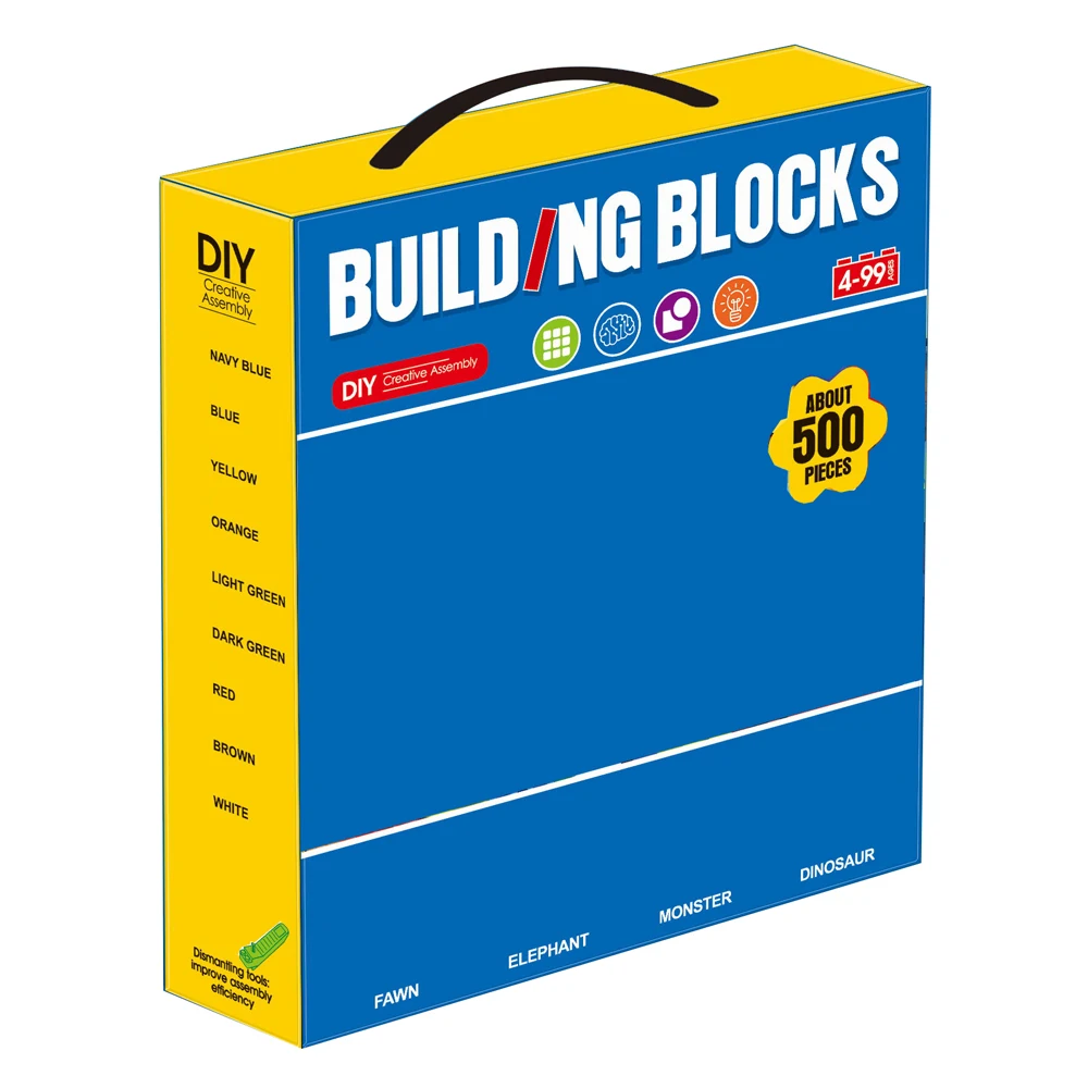 Wholesale 500/1000pcs Blocks Bricks Kids Kit DIY Education Compatible with Small Particles Building Block Sets Toys ABS Plastic