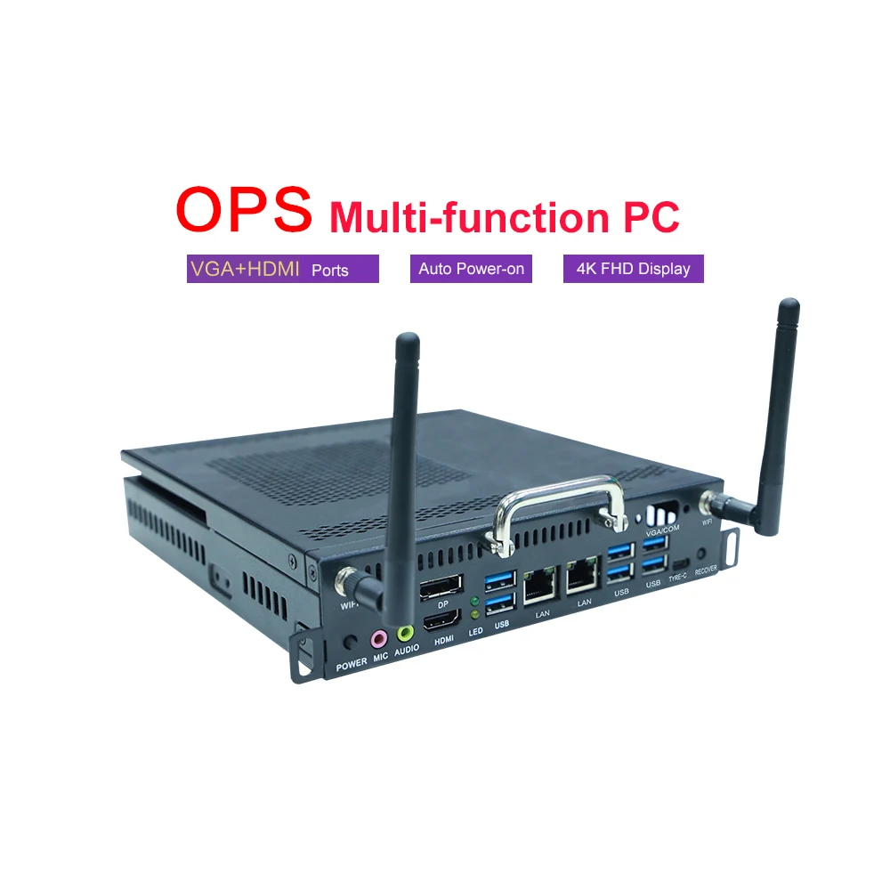 Wholesale Price OPS Computer Mini Pc Dual Lan Industrial Mini Server I3 I5 I7 Desktops Embedded OPS Computer
