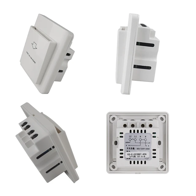 Smart Mifare Power Rfid Key Card Energy Hotel Energy Saving Switch Hotel Room White with Silk Print 110V--220V KS-C-301Q Locstar