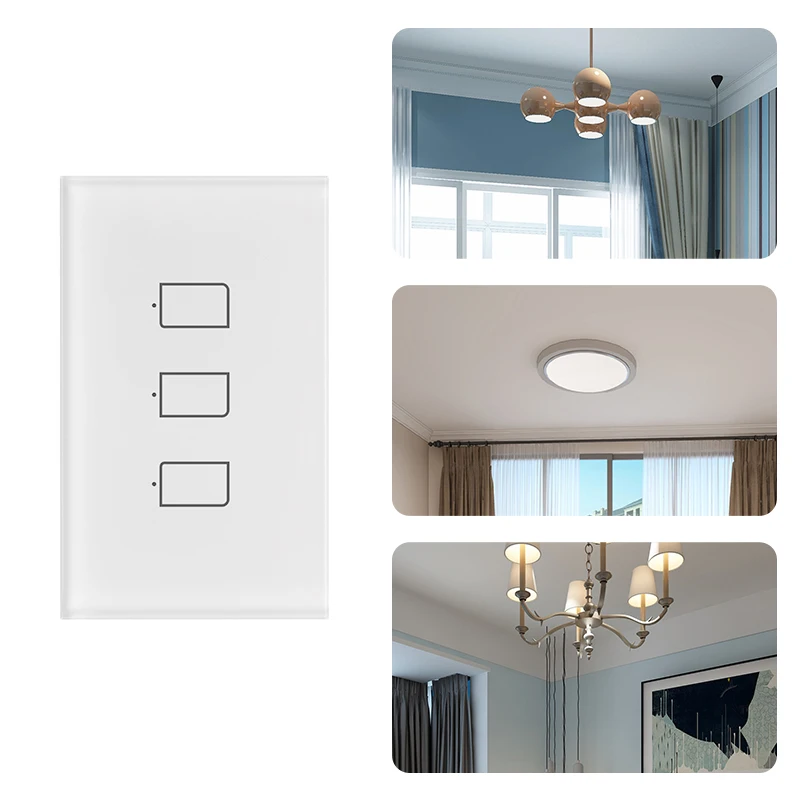 
Smart Life WIFI BroadLink TC2S 3 way Smart Touch Switch Remote Switch 