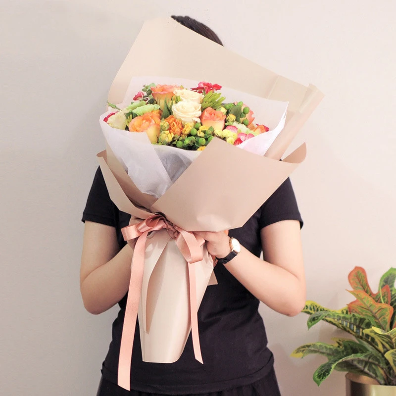 High quality Exquisite frosted fog waterproof paper for flower gift packing