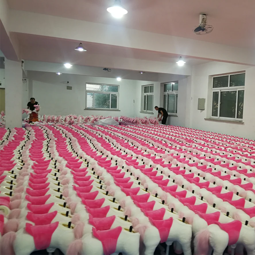 Rainbow Unicorns Of Ride On Toy Animals Series,  Medium Ride On Unicorns Toy Series For Girls.