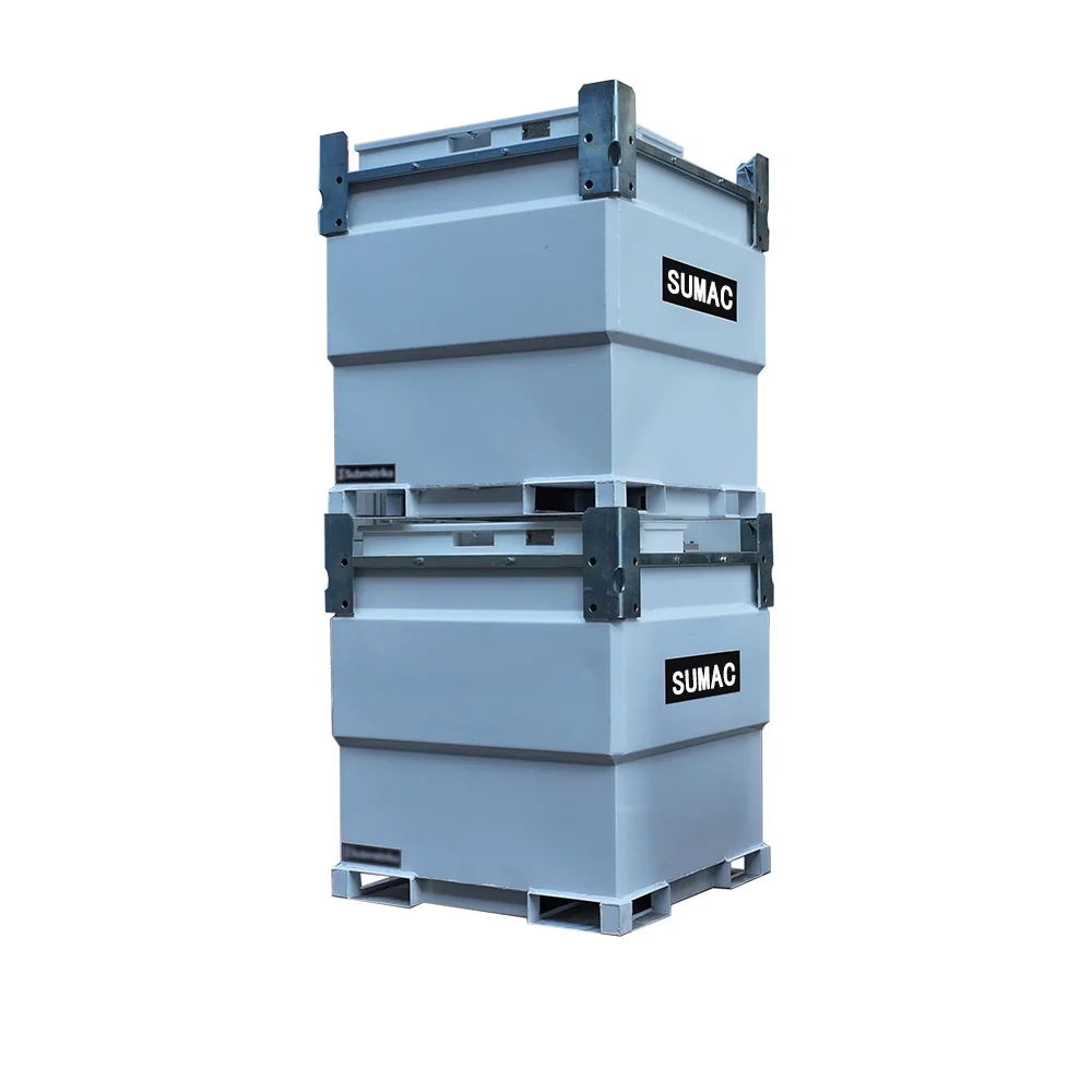 Sumac 552 gallon 1016 gallon portable fuel cube transfer storage ibc tank mobile carbon steel gasoline diesel tank sale for USA