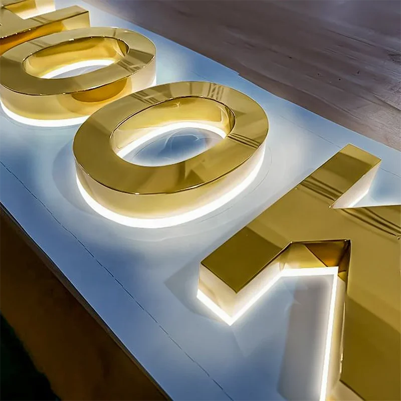 custom backlit sign, custom 3d backlit sign, illuminated sign, backlit letters, led backlit letters, led logo sign