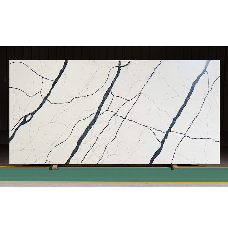 Hot Selling Wholesale Polished Kitchen Countertops Vanity Top Quartz Stone Tiles and Slab DC-1207